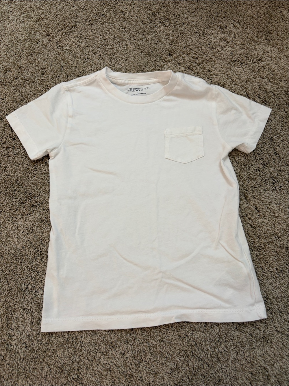 J. Crew Crewcuts White Short Sleeve Pocket Tee
